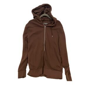 Primark Brown Full Zip Up Hoodie Mens 2XL